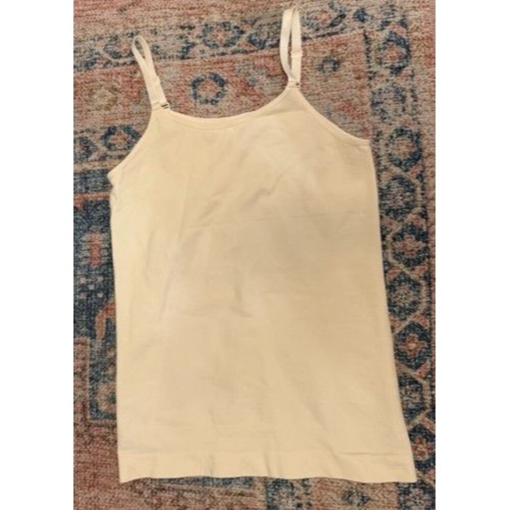 Shapermint Shaping Women’s Beige Solid Cami Tank Top Spaghetti Strap Shapewear